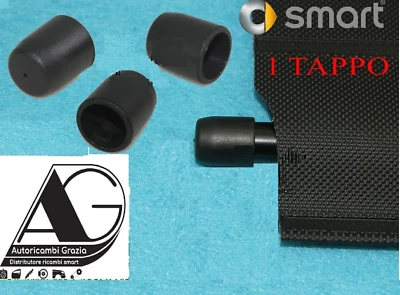 6 GOMMINI TAPPO ASTA FINALE TENDALINO BAULE SMART FORTWO 450 9/1998 6/2007