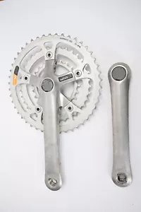 Vintage Shimano Exage 500 LX FC-M500 MTB Crankset 175mm Triple Cranks Japan SG - Picture 1 of 7