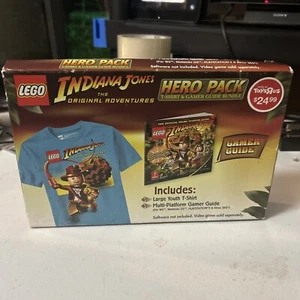 Lego Indiana Jones Hero Pack Youth Shirt Large & Guide New ToysRus Exclusive NEW - Picture 1 of 6