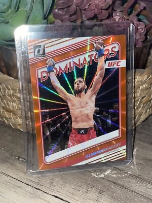 islam makhachev Ufc 2023 Donruss DOMINATORS Orange Halo Laser Blaster Exclusive  - Image 1 of 2