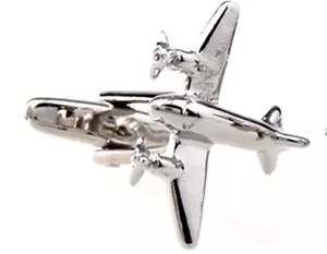 Flugzeug Manschettenknöpfe kommerzielle Requisite Flugzeug Hochzeit schick Geschenkbox kostenloser Versand USA - Bild 1 von 3
