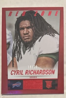 2014 Panini Score Red Zone Rookie Cyril Richardson /20 Buffalo Bills - Image 1 of 2