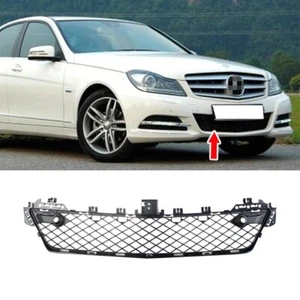 Fits for 12-14 Mercedes Benz W204 2D 4D Standard Front Bumper Lower Grille Black - Picture 1 of 4