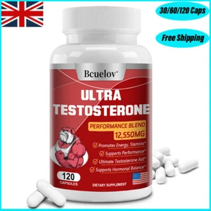 Cápsulas de refuerzo de testosterona testosterona anabólica, tabletas de crecimiento muscular masculino - Imagen 1 de 11