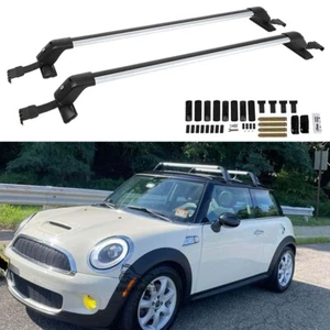 For Mini Cooper R55 R56 43.3" Top Roof Rack Cross Bar Luggage Carrier Bar w/Lock - Bild 1 von 19