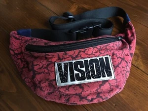 Vintage 1980’s Original Vision Street Wear hip bag / bum bag, red & black - Picture 1 of 8