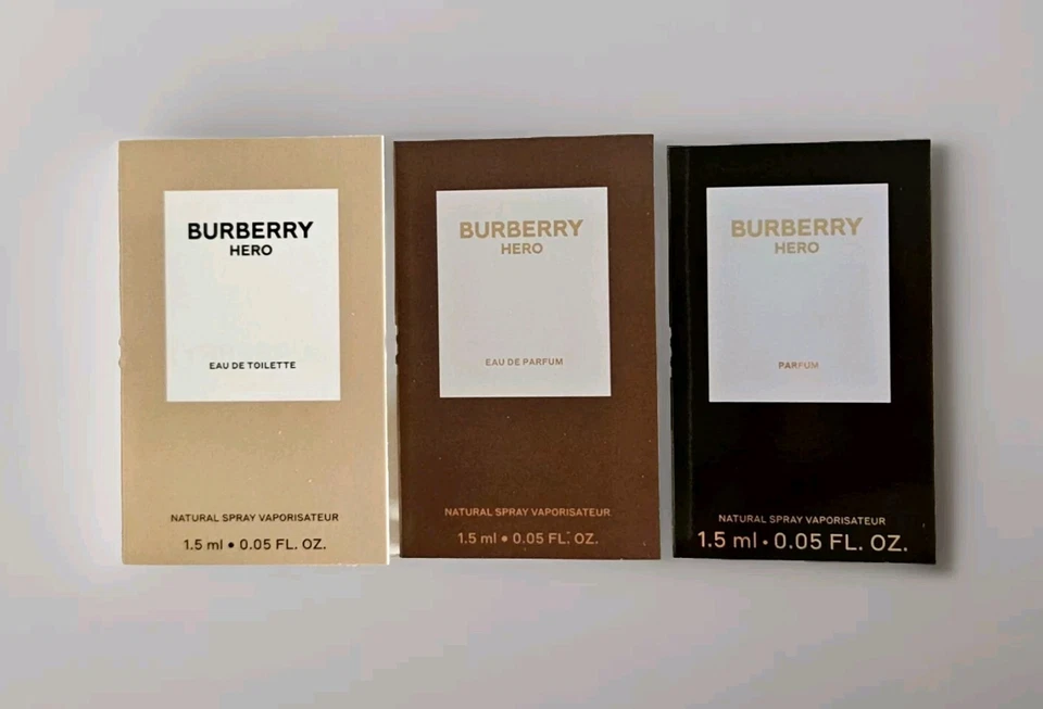 BURBERRY Hero 3 Verschiedene Eau De Toilette Parfum Le Parfüm 3x 1,5 ml Spray