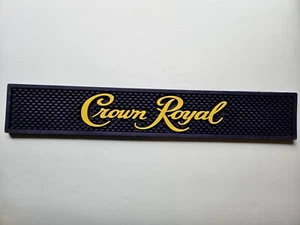 Crown Royal Purple / Yellow Whiskey Bar Rail Drip Mat  - Picture 1 of 11
