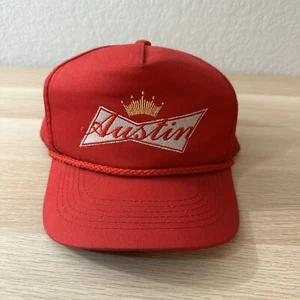 Gorra para exteriores rojo Austin SnapBack sombrero con letras Budweiser - Imagen 1 de 8