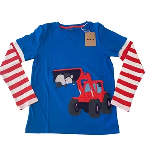 Mini Boden Appliqué "Bouclé Digger Cotton" Shirt. 8-9 Years. Great Gift Idea! - Picture 1 of 19