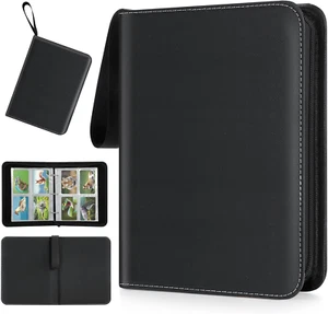Trading Card Binder4 Pockets 400 Cards Holder Collector Album with 55 Removable - Picture 1 of 11
