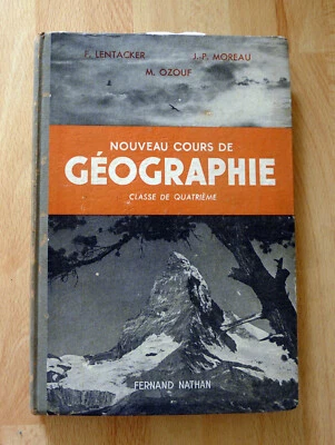 Livre scolaire NOUVEAU COURS DE GEOGRAPHIE classe de 4ème - F. Nathan 1953 - Photo 1/4