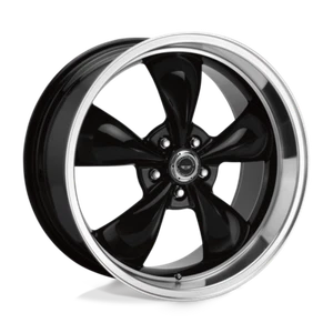 American Racing AR105 Torq Thrust M 17x8 5x114.3 30mm Gloss Black Machined Lip - Picture 1 of 2