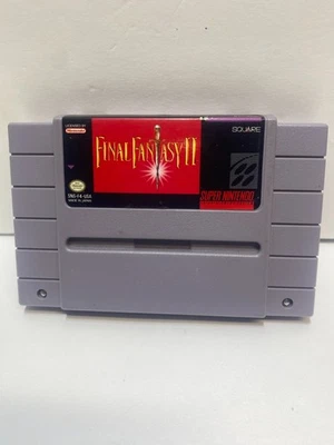 Final Fantasy II Super Nintendo SNES Authentic Tested Works - Image 1 of 2