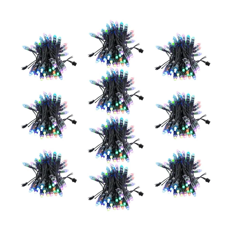 Alitove Ws2811 RGB LED Pixels Light Individually Addressable 12mm Diffused Full