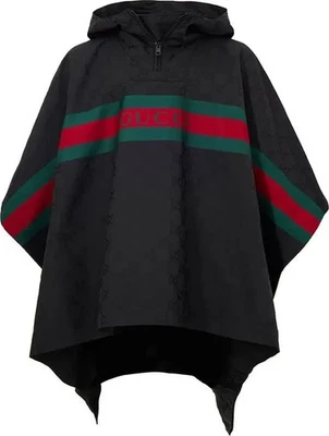 NWT Gucci Black Polyester Cape Trench Coat for Winters | Retail Price $4500 - Image 1 of 4