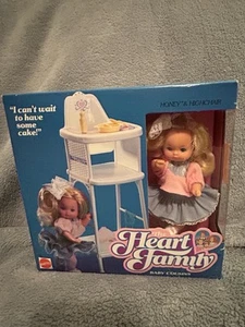 MATTEL THE HEART FAMILY BABY COUSINS HONEY & HIGHCHAIR MIB - Picture 1 of 4