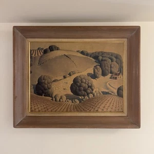 Grant Wood 1931 Young Corn Framed Art Print Matter New York Graphic Society 20” - Picture 1 of 11