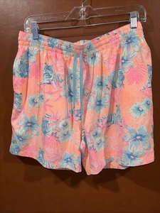 mens chubbies 5.5 shorts medium Floral Print Swim , Run, Train Trunks Peach - Picture 1 of 9