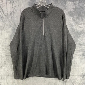 Lululemon Pullover Herren Large dunkelgrau 1/4 Reißverschluss Metallschlitz Tech ohne Etikett - Bild 1 von 16