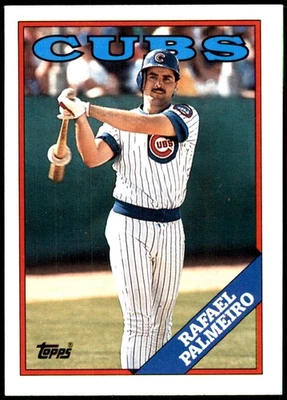 Rafael Palmeiro 1988 Topps #186 Chicago Cubs MLB READ FREE SHIPPING AutographDen - Image 1 of 2