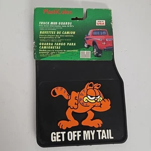 Vintage Set Plasticolor Truck Mud Guards 12x18 Garfield Get Off My Tail NEW - Picture 1 of 2