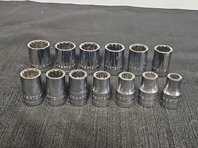 Craftsman 1/2" 13pc  Socket Set 12pt Metric 10-22mm, Chrome  - Image 1 of 4