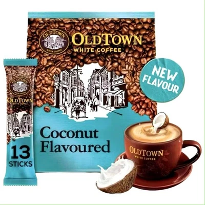 4 X Old Town 3 en 1 café blanco instantáneo sabor coco 15 barras envío gratuito Foto 1 de 3