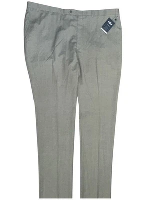 Pantalones Hart Schaffner Marx 48 Regular Calce Nueva York Gris Ligero Lana Sin Dobladillo Foto 1 de 4