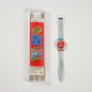 Swatch Gent Never Seen Before GK258 Custodia Originale Svizzera 1996 Autentico - Foto 1 di 5