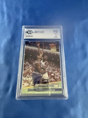 Shaquille O'Neal ROOKIE Ultra #328 BCCG GEMA COMO NUEVA 10 Orlando Magic, ¡33 años! Foto 1 de 4