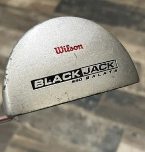Wilson Black Jack 850 Balata Insert Mallet Putter Steel Shaft Wilson RH - Picture 1 of 9