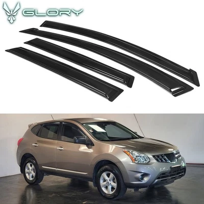 Se adapta a 09-13 Nissan Rogue 14-15 Rogue Select Viseras Ventana Ventilación Sombra Deflector Foto 1 de 4