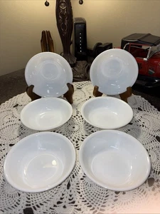 Corelle Solid White Fruit Dessert Berry Bowls—Set Of 6–5 3/8” Diameter - Picture 1 of 14