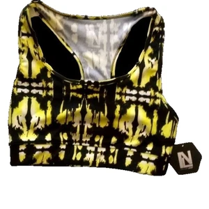 Neuer gelber und schwarzer Damen Sport BH Gr. M - Bild 1 von 6