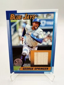 2025 Topps Series 1 - 1990 Topps Baseball Relics George Springer #T90R-GS (MEM) - Picture 1 of 2