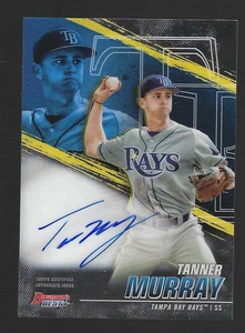TANNER MURRAY 2021 Topps Bowman Best Blue AUTO #B21-TM Rays EN TARJETA - Imagen 1 de 3