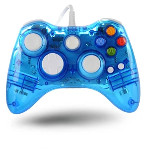 For Microsoft Xbox 360 Slim&PC Glow USB Wired/Wireless Game Controller Joystick - Picture 1 of 27
