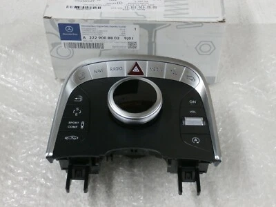Controlador de comando painel de controle multimídia Mercedes-Benz W222 A2229008803 9J01 - Imagem 1 de 4