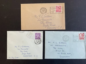 1958 1964 - 3 Covers - Jersey And Guernsey - Picture 1 of 4