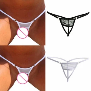 ☆ Sexy Women Lace Thong G-string Panties Lingerie Underwear Crotchles T-back . - Picture 1 of 10