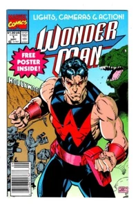 WONDER MAN 1 (NM+ 9.6) RARA VARIANTE CHIAVE EDICOLA / POSTER PIEGHEVOLE CENTRALE INCLUSO * - Foto 1 di 3