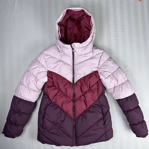 Columbia Arctic Blast Coat Girls Large 14/16 Insulated Pink Winter Jacket Hooded - Picture 1 of 15