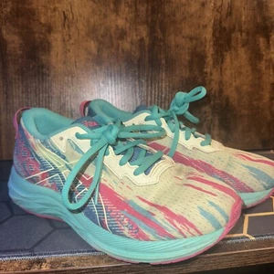 Zapatos para correr ASICS para mujer talla 4 Gel-Noosa TRI 13 GS digitales aguamarina/rosa intenso 1014A209 - Imagen 1 de 8
