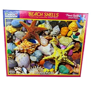 White Mountain Beach Shells Puzzle 500 Piece Complete - Picture 1 of 4
