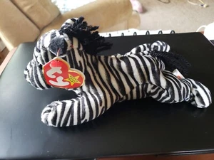 TY Beanie Baby - ZIGGY the Zebra (8 inch) - Picture 1 of 2