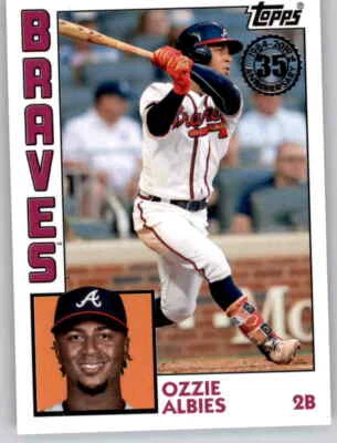 2019 Topps 1983 Retro 35th Anniversary Ozzie Albies Insert MLB PWE Braves #52 - Image 1 of 2