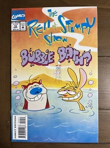 Cubierta de baño de burbujas cómic Marvel Nickelodeon Ren and Stimpy Show #10 en estado bastante bueno 1993 - Imagen 1 de 14