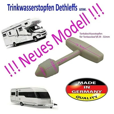 🌴🌻 Ablass Trinkwasser Tank Stopfen 29 - 32mm !!! NEUSTES MODELL !!! TOP  🌻🌴  - Bild 1 von 3