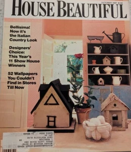 House Beautiful Magazine Oct 1987 Italian Country Look Design Show Winners - Imagen 1 de 6